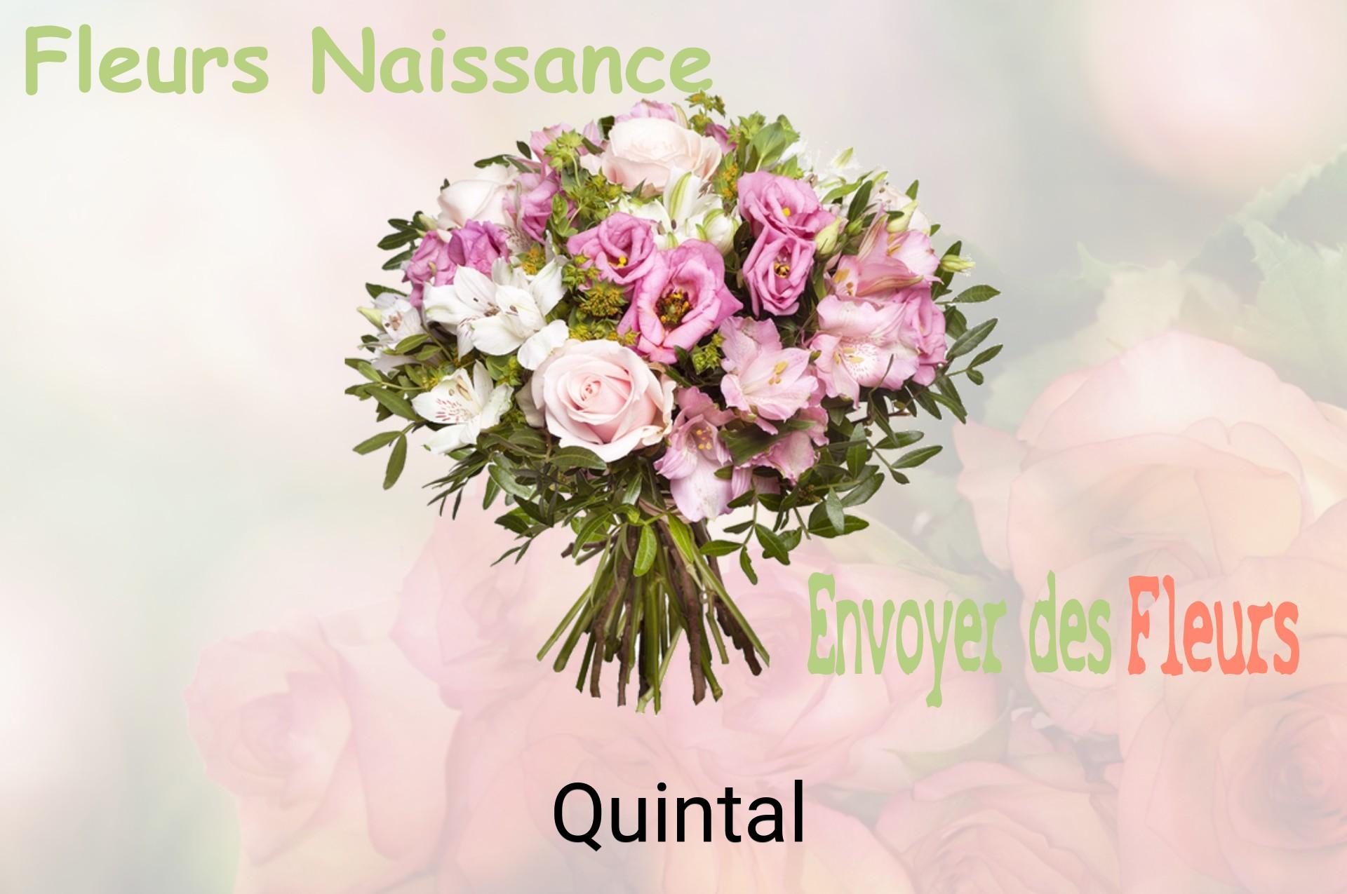 Bouquet de fleurs de naissance livré à Quintal